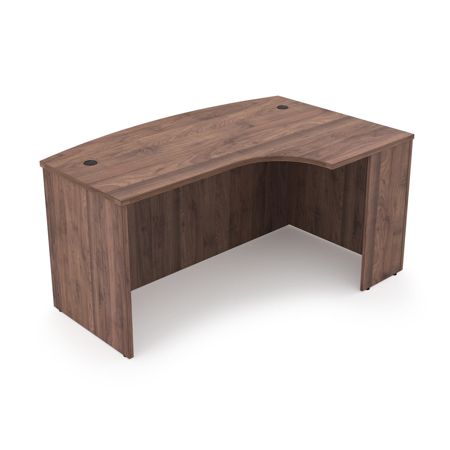 Kai Extended Corner Bow Front Desk Shell, 36" x 71" - Right-Handed - Image 4