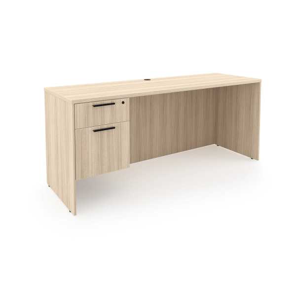 Rayne Credenza with Single Suspended Pedestal, 24" x 66"
