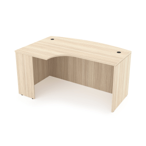 Rayne Extended Corner Bow Front Desk Shell, 36" x 71" - Left-Handed