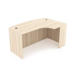 Rayne Extended Corner Bow Front Desk Shell, 36" x 71" - Right-Handed