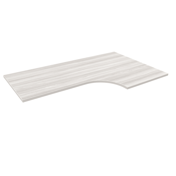 Rayne Non-Fluted Extended Corner Worksurface, 24" x 60" - Image 2