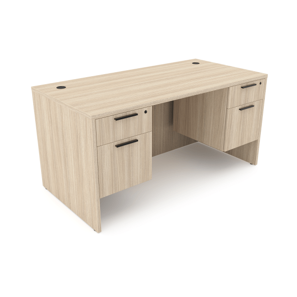 Rayne Rectangular Desk with Double Suspended Pedestals, 30" x 60"