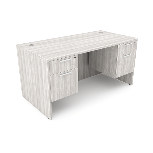 Rayne Rectangular Desk with Double Suspended Pedestals, 30" x 60" - Image 3