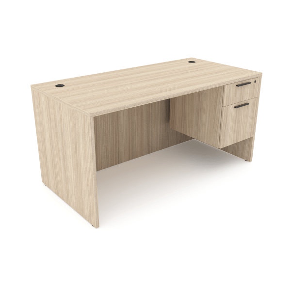 Rayne Rectangular Desk with Suspended Pedestal, 30" x 48"