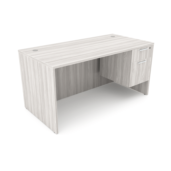 Rayne Rectangular Desk with Suspended Pedestal, 30" x 48" - Image 3