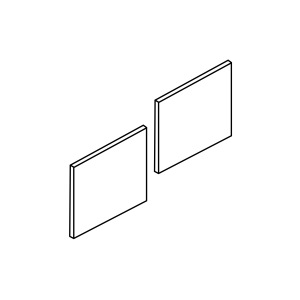 Rayne Wood Door Kit, 36" - Pair