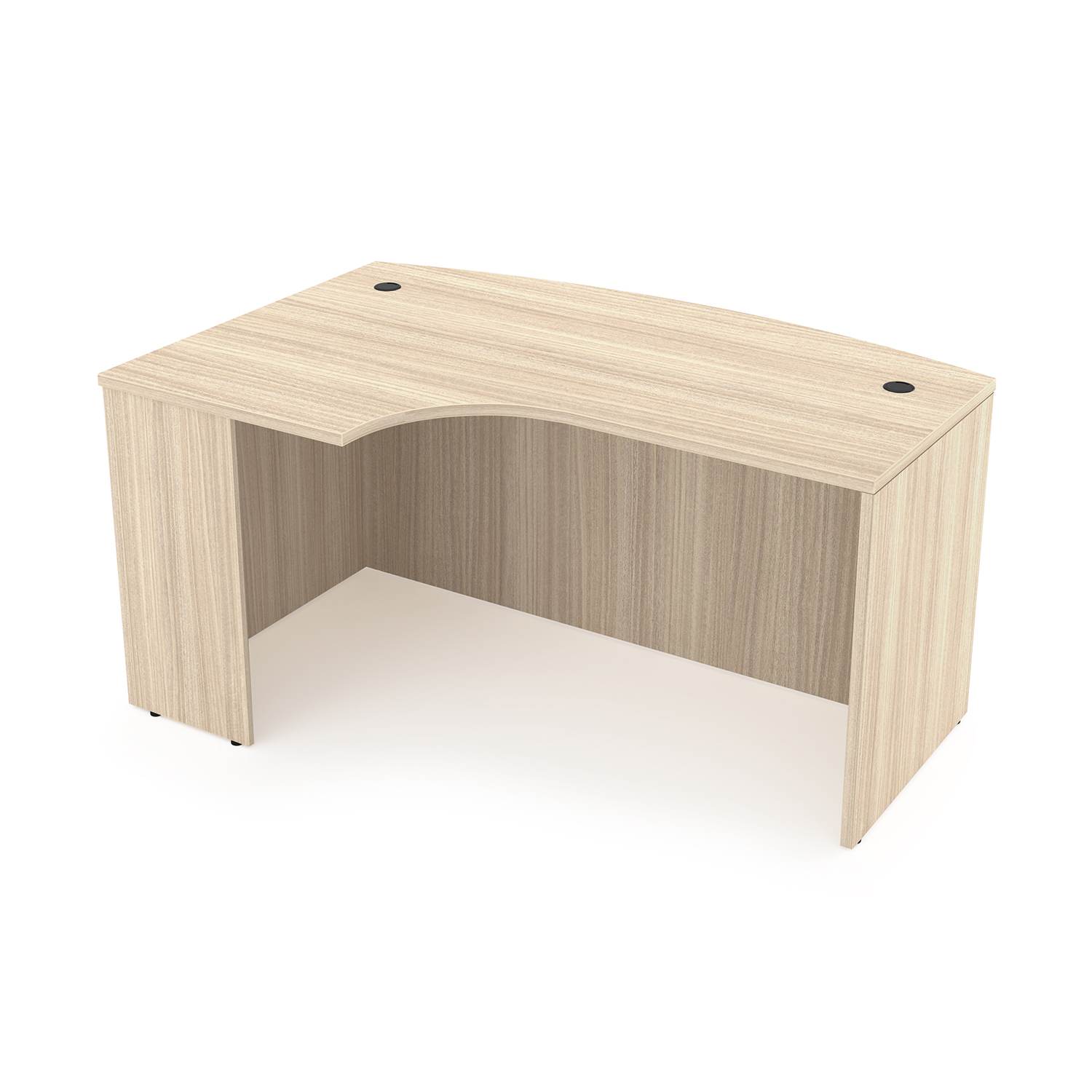 Rayne Extended Corner Bow Front Desk Shell, 36" x 71" - Left-Handed