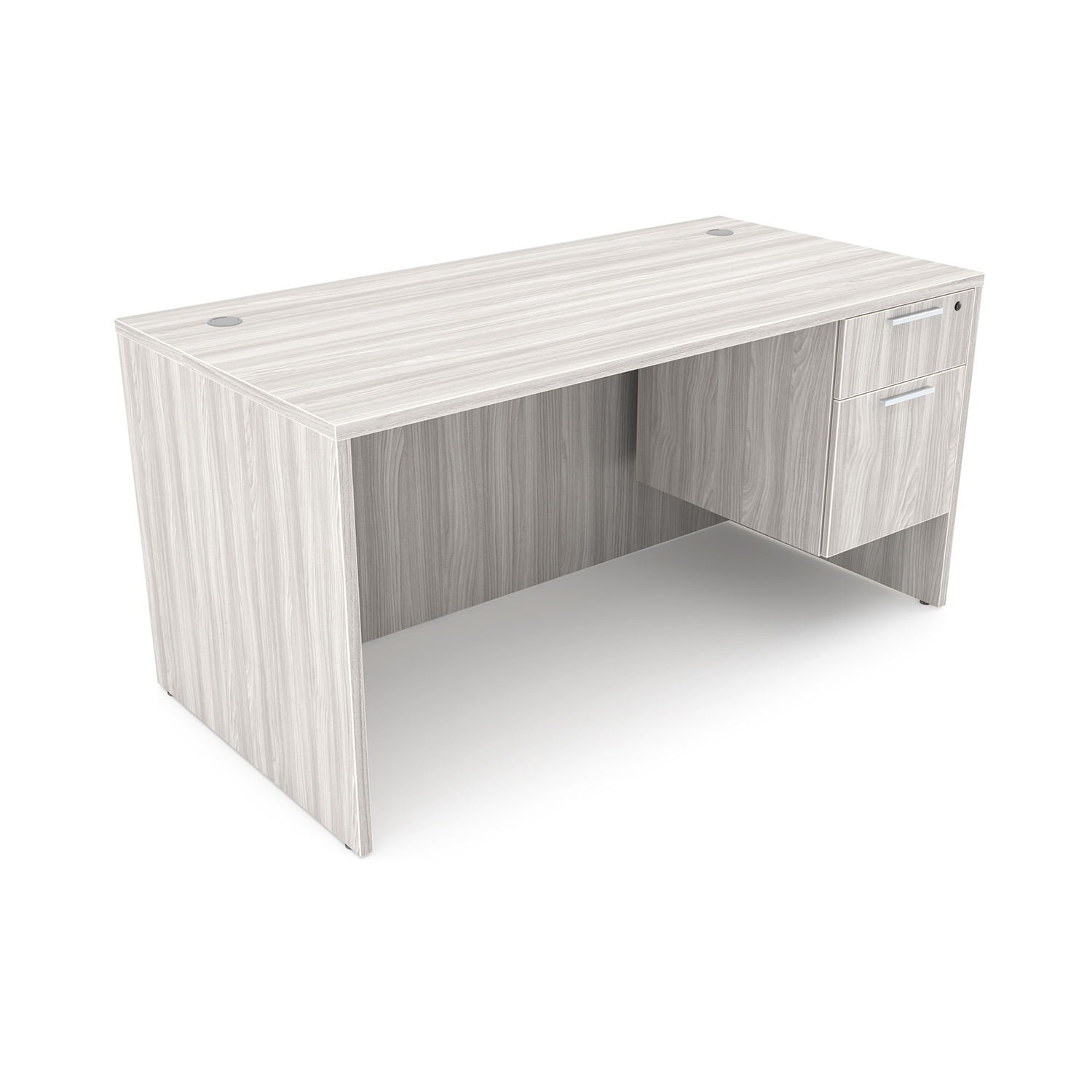 Rayne Desk with Single Suspended Pedestal, 30" x 60" - Image 3