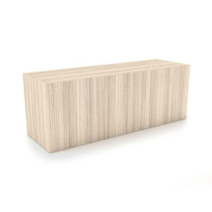 Rayne Wall Mounted Hutch with 3 Wood Doors, 48"