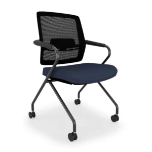 Switch Nesting Chair - Black Mesh Blueprint Seat