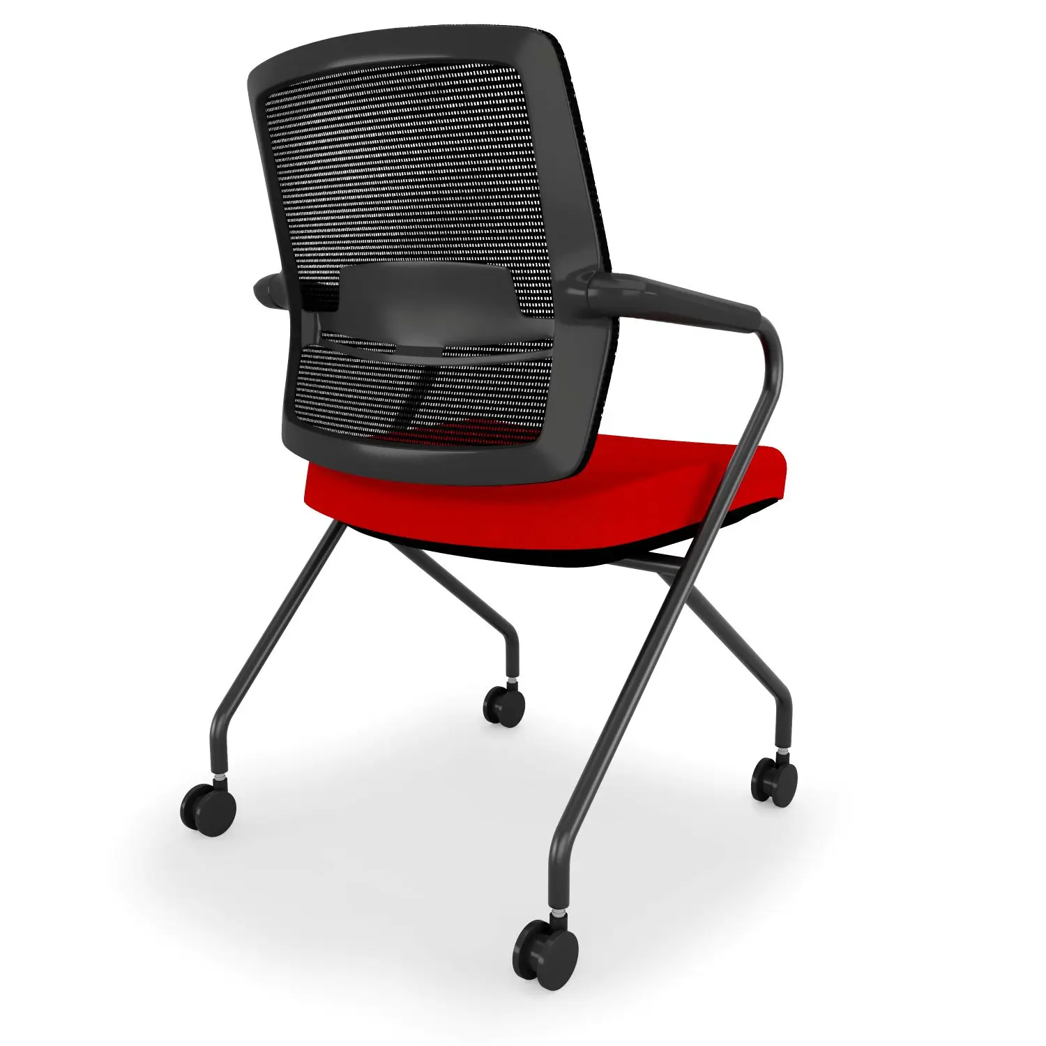 Switch Nesting Chair - Black Mesh Ember Red Seat - Image 4