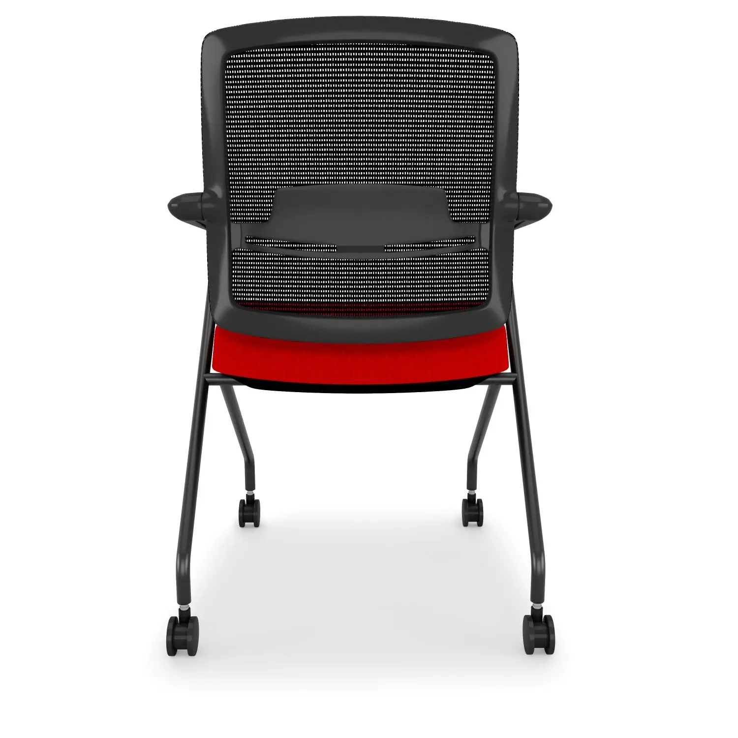 Switch Nesting Chair - Black Mesh Ember Red Seat - Image 5